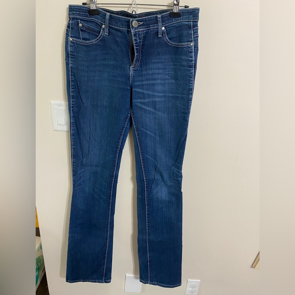 TALL- 38 INCH INSEAM- Gently Worn Q-Baby Jeans, Size 9/10 x 38